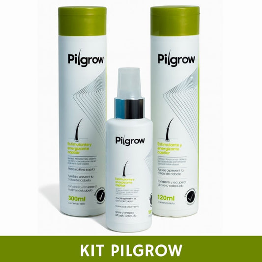 KIT PILGROW – CRECIMIENTO ACELERADO (Shampoo + Tratamiento + Loción)